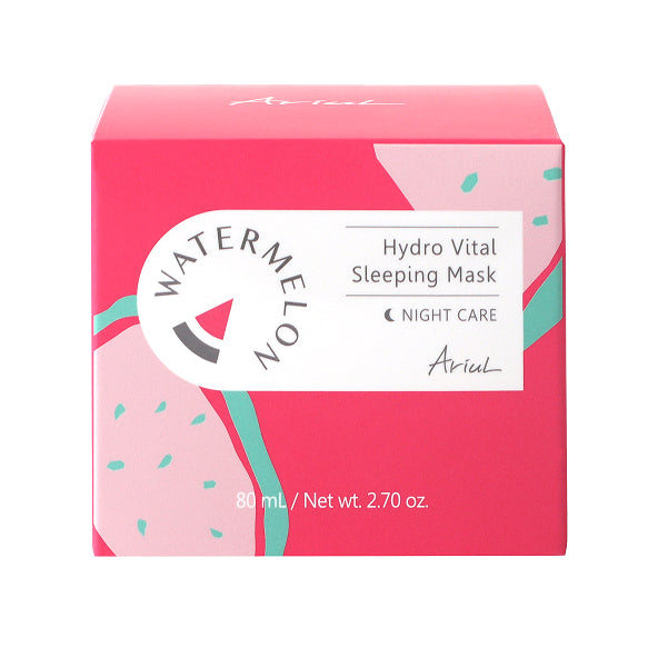 Masca de noapte pentru fata cu Pepene Rosu Ariul Watermelon Hydro Vital Sleeping